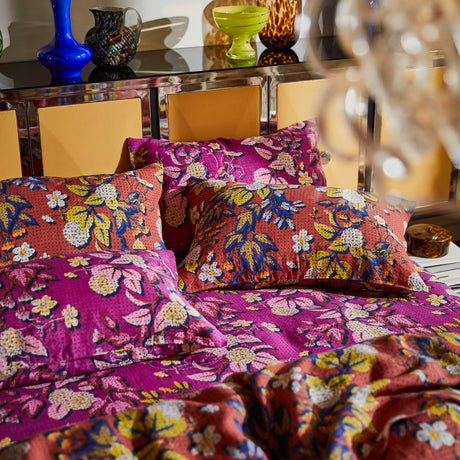 Heidi Linen Pillowcase Set - Burnt Sienna Standard