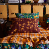 Aneta Linen Pillowcase Set - Rosewood Standard