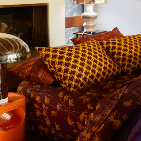 Klaudia Linen Pillowcase Set - Medallion Standard