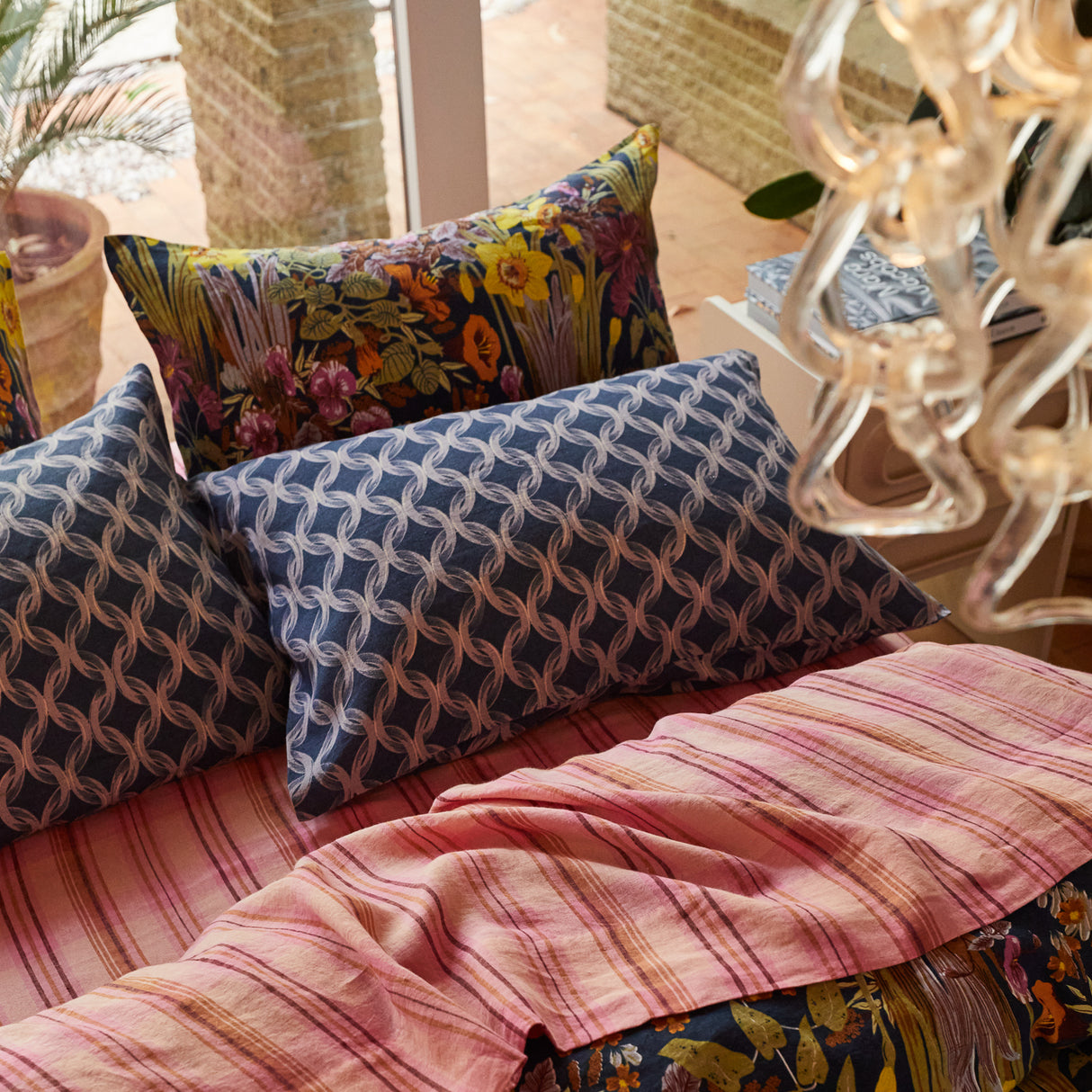 Klaudia Linen Pillowcase Set - Mink Grey Standard