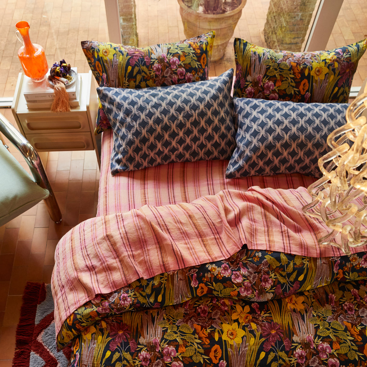 Klaudia Linen Pillowcase Set - Mink Grey Standard