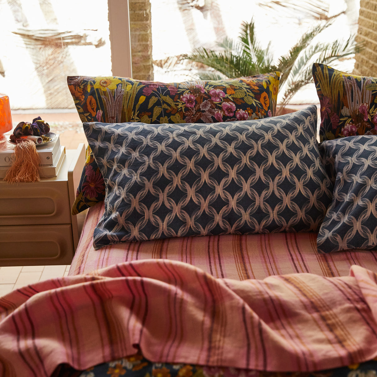 Klaudia Linen Pillowcase Set - Mink Grey Standard