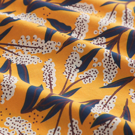 Lina Cotton Pillowcase Set - Marigold Standard