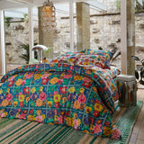 Ines Cotton Quilt Cover - Verdant Queen