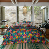 Ines Cotton Quilt Cover - Verdant Queen