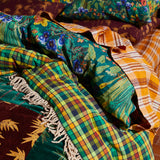 Babette Linen Quilt Cover - Verdant Queen