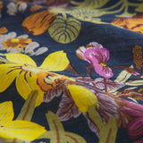 Babette Linen Quilt Cover - Ink Queen