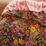 Babette Linen Quilt Cover - Ink Queen