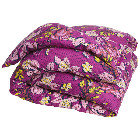 Heidi Linen Quilt Cover - Mulberry Queen