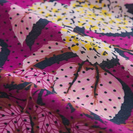 Heidi Linen Quilt Cover - Mulberry Queen