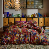 Heidi Linen Quilt Cover - Burnt Sienna Queen