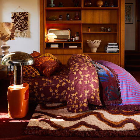 Aneta Linen Quilt Cover - Rosewood Queen
