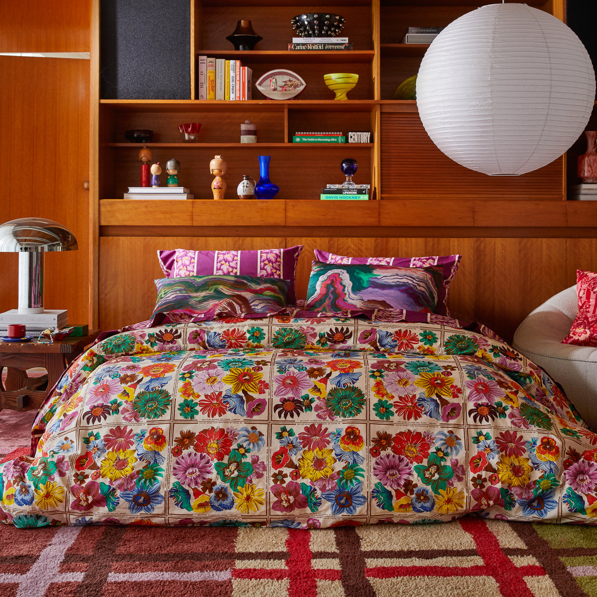 Ines Cotton Quilt Cover - Porcelain Single