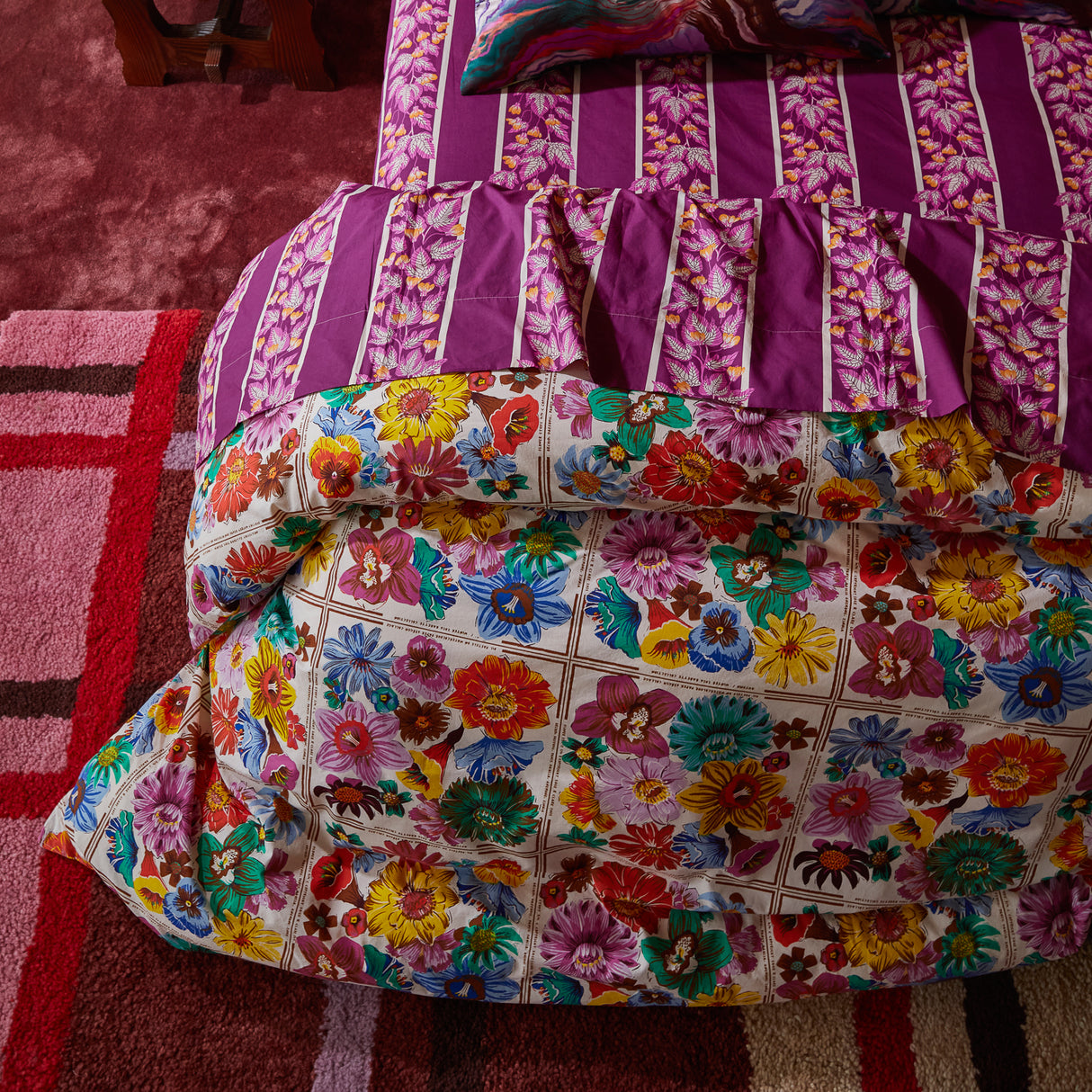 Ines Cotton Quilt Cover - Porcelain Single