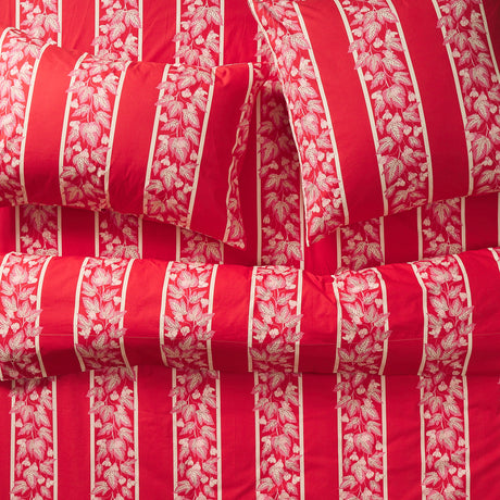 Agata Cotton Quilt Cover - Vermillion Single