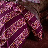 Agata Cotton Quilt Cover - Mulberry Single