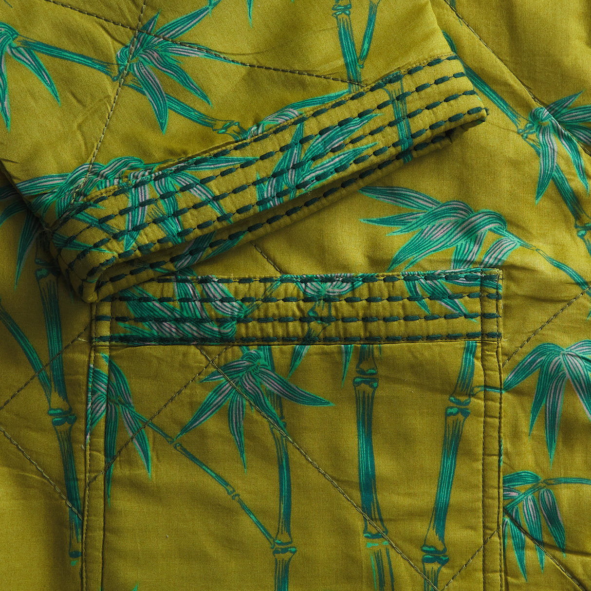 Aneta Quilted Robe - Juniper