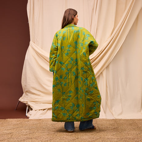 Aneta Quilted Robe - Juniper Small
