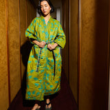 Aneta Quilted Robe - Juniper Small