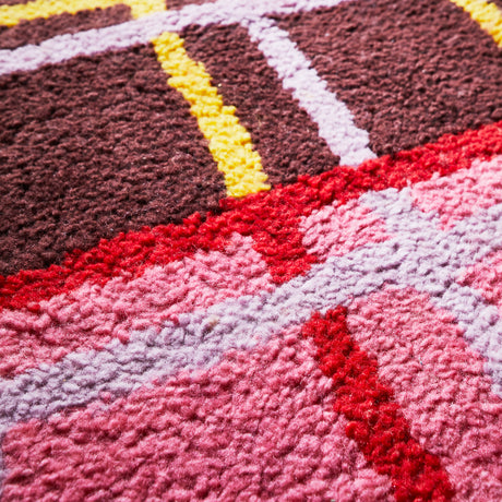 Karina Tufted Runner - Rosewood 80 x 250 cm