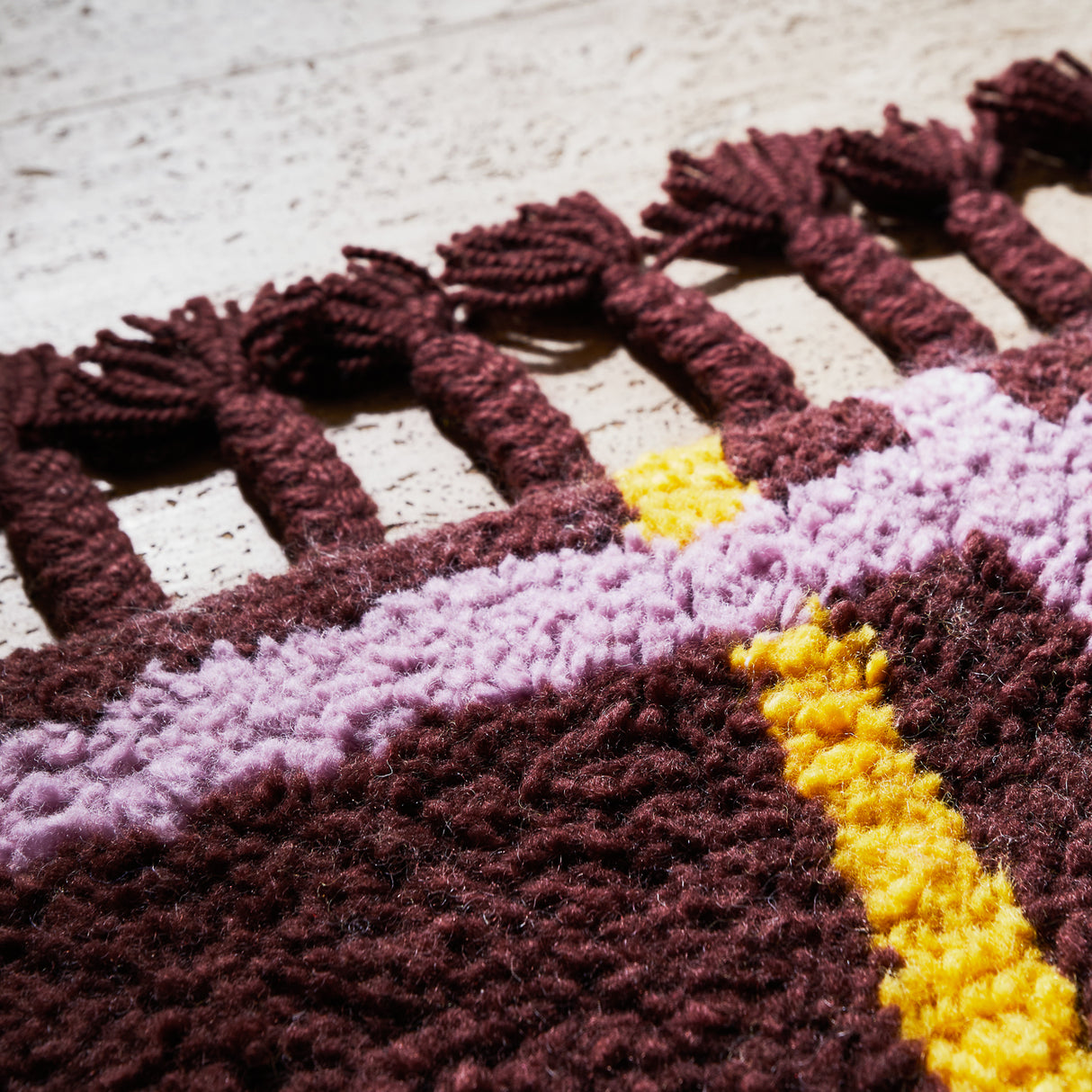 Karina Tufted Runner - Rosewood 80 x 250 cm