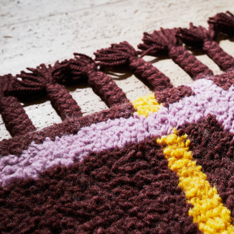 Karina Tufted Runner - Rosewood 80 x 250 cm