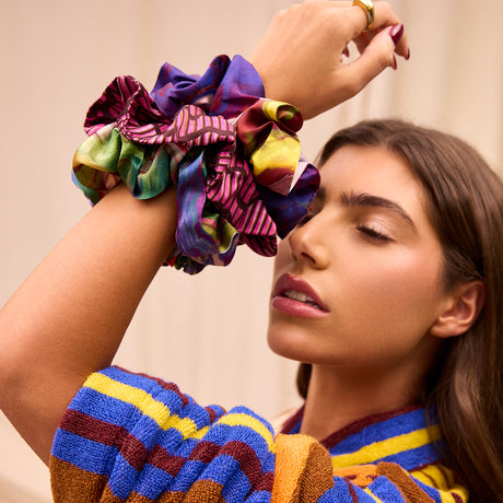 Zoi Silk Scrunchie Set
