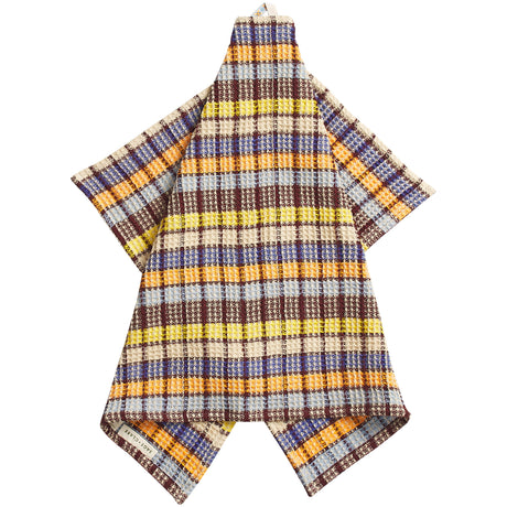 Stela Check Tea Towel - Cornflower