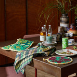 Stela Check Tea Towel - Verdant