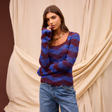 Ingrid Knit Top - Rosewood XS