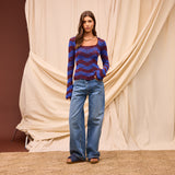 Ingrid Knit Top - Rosewood XS