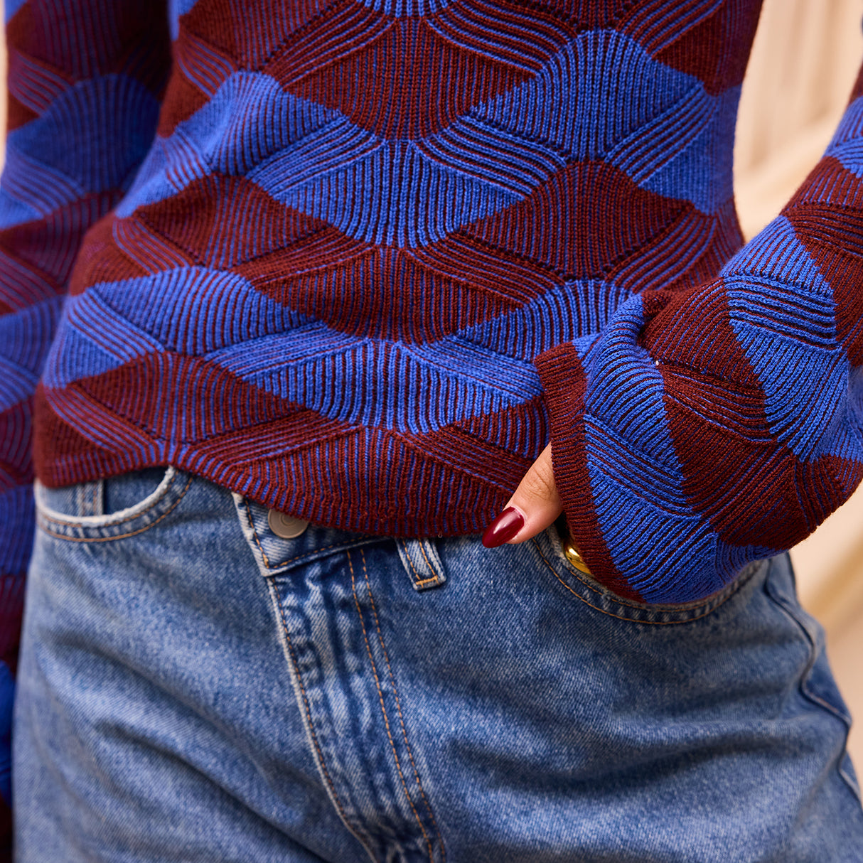 Ingrid Knit Top - Rosewood XS