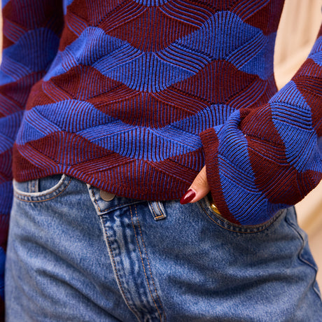 Ingrid Knit Top - Rosewood XS