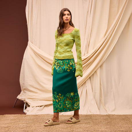 Ingrid Knit Top - Juniper XS