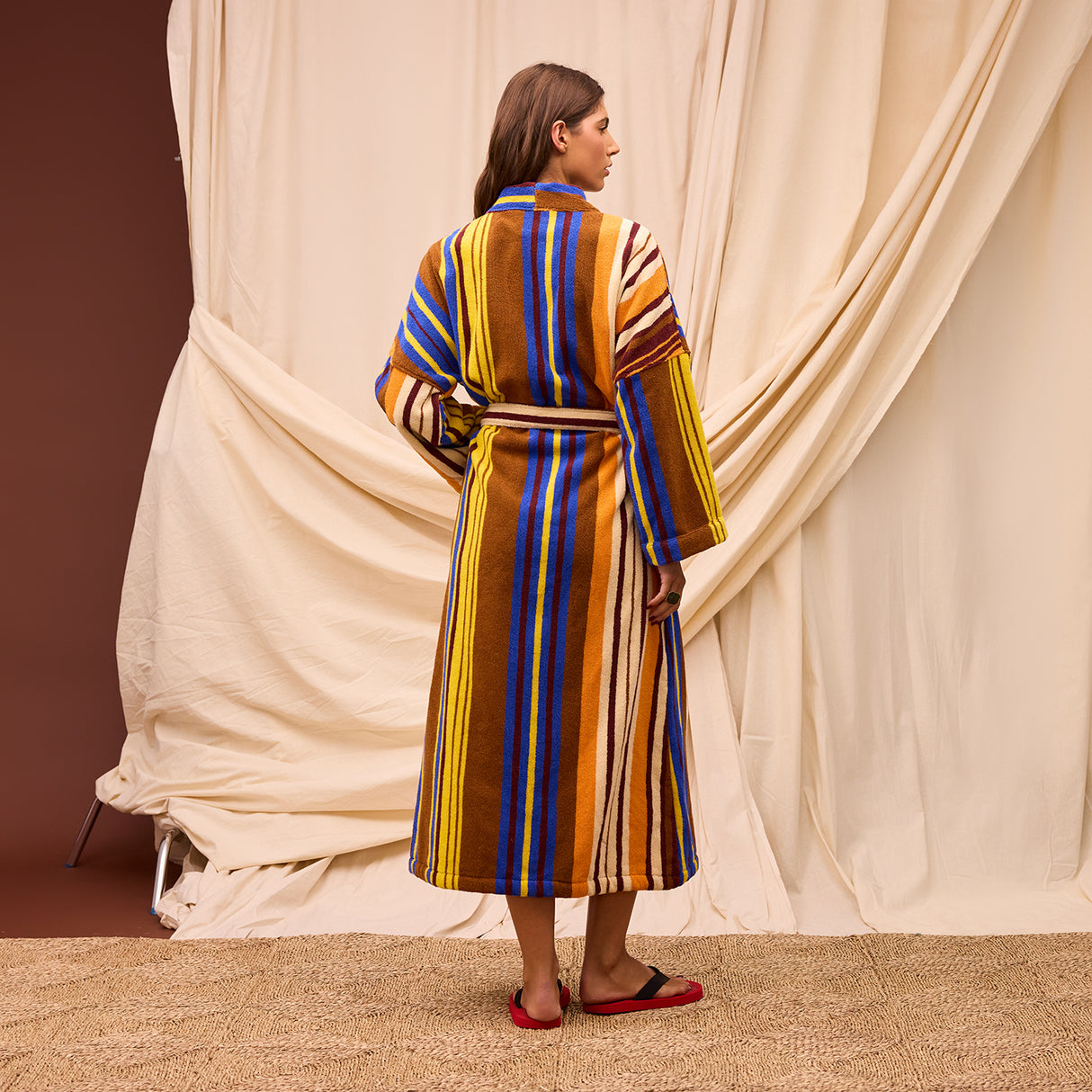 Nicolette Towelling Robe - Russet XS/S