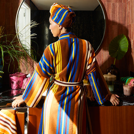 Nicolette Towelling Robe - Russet XS/S