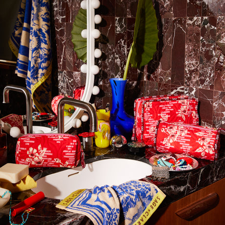 Marta Travel Pouch - Vermillion