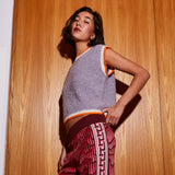 Eleni Knit Vest - Mink Grey XS