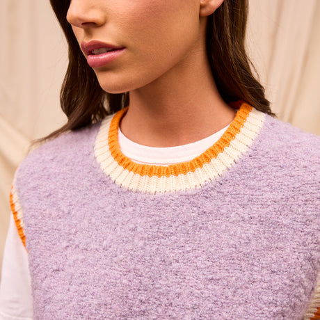 Eleni Knit Vest - Mink Grey XS