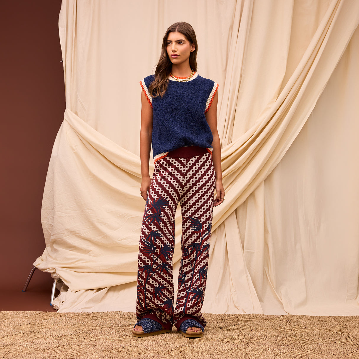 Eleni Knit Vest - Ink XS