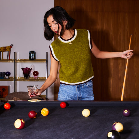 Eleni Knit Vest - Juniper XS