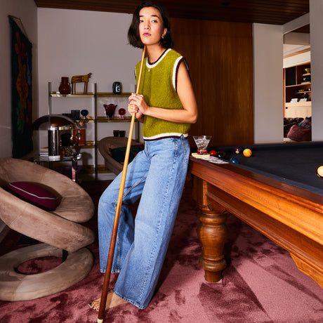 Eleni Knit Vest - Juniper XS