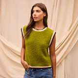 Eleni Knit Vest - Juniper XS