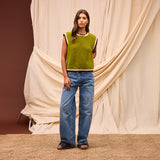 Eleni Knit Vest - Juniper XS