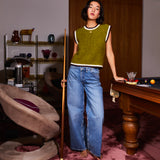 Eleni Knit Vest - Juniper XS