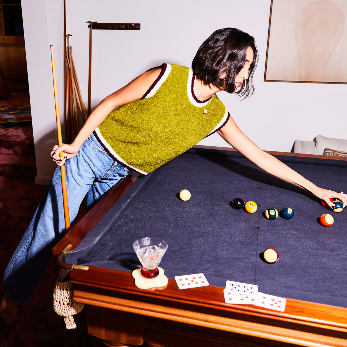 Eleni Knit Vest - Juniper XS