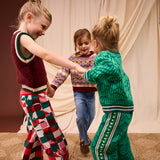 Eleni Kids Knit Vest - Rosewood 3