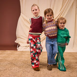 Eleni Kids Knit Vest - Rosewood 3