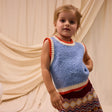 Eleni Kids Knit Vest - Cornflower 3