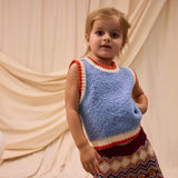 Eleni Kids Knit Vest - Cornflower 3